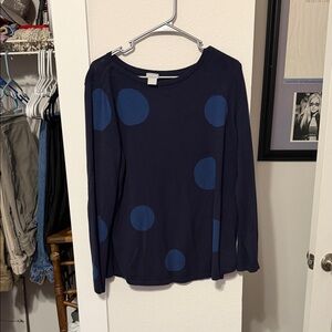 Chico's Dark Blue Sweater with Blue Accents